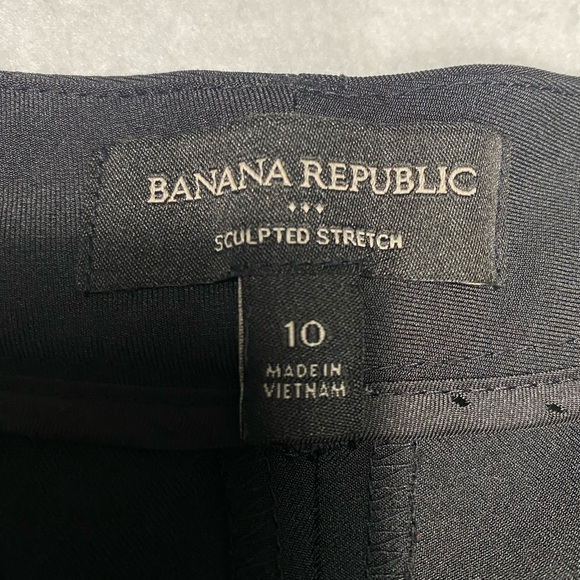 Banana Republic Sculpted Stretch Black Dressy Culottes Pants Size 10 #1170 - Picture 9 of 13